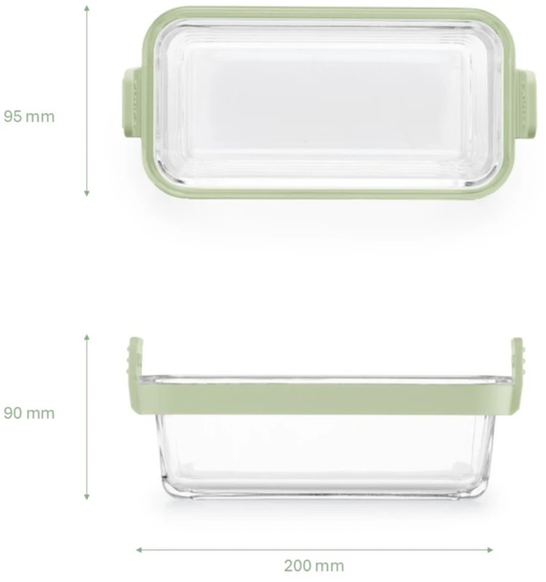 Lékué INSERT FOR AIR FRYER GLASS 2PCS