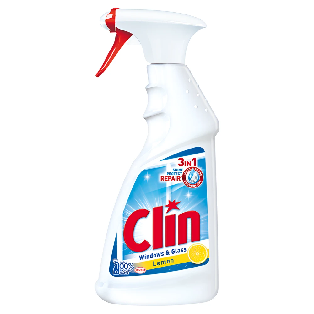 Langų valiklis CLIN Streak Free Windows & Mirrors Lemon, 500 ml