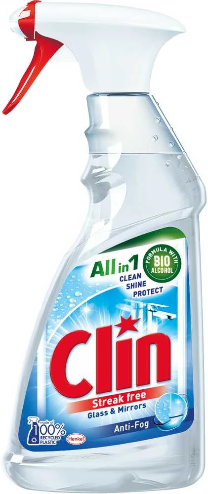 Langų valiklis CLIN Streak Free Windows & Mirrors Anti-Fog, 500 ml
