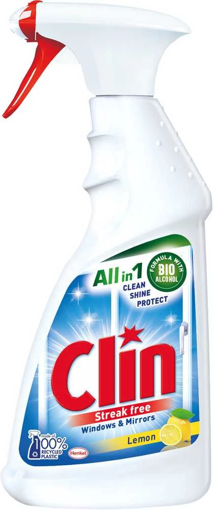 Langų valiklis CLIN Streak Free Windows & Mirrors Lemon, 500 ml