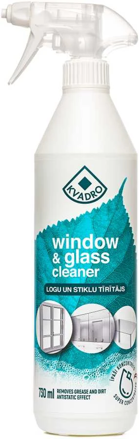 Stiklų valymo priemonė Kvadro, 0.73 l
