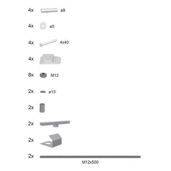 Tvirtinimo detalė Ravak B2360000N, metalas