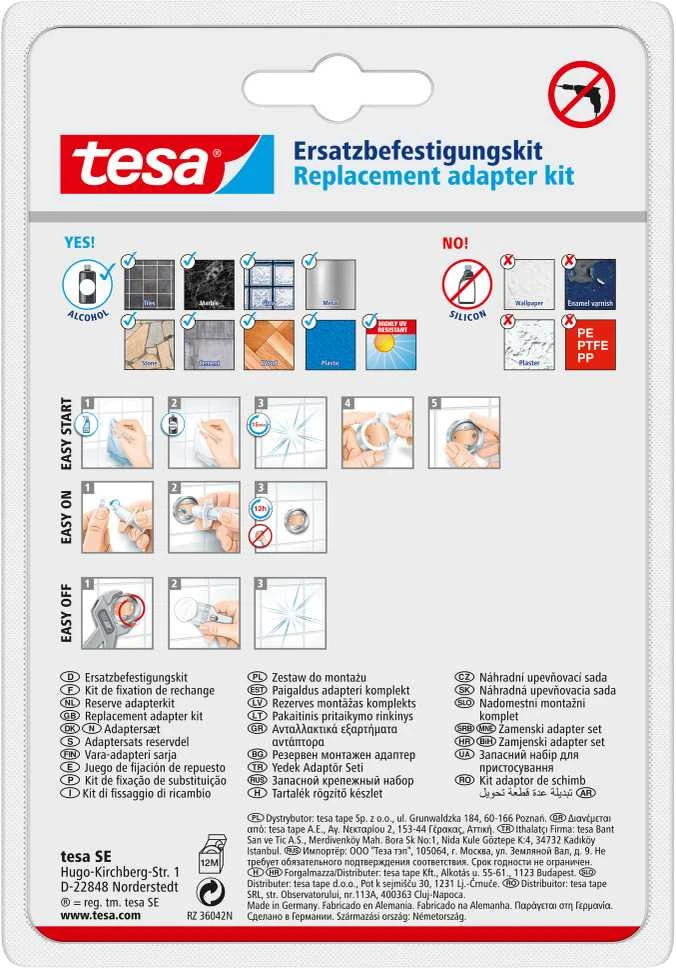 Pakaitinis tvirtinimo rinkinys BK177-2 Tesa 40348