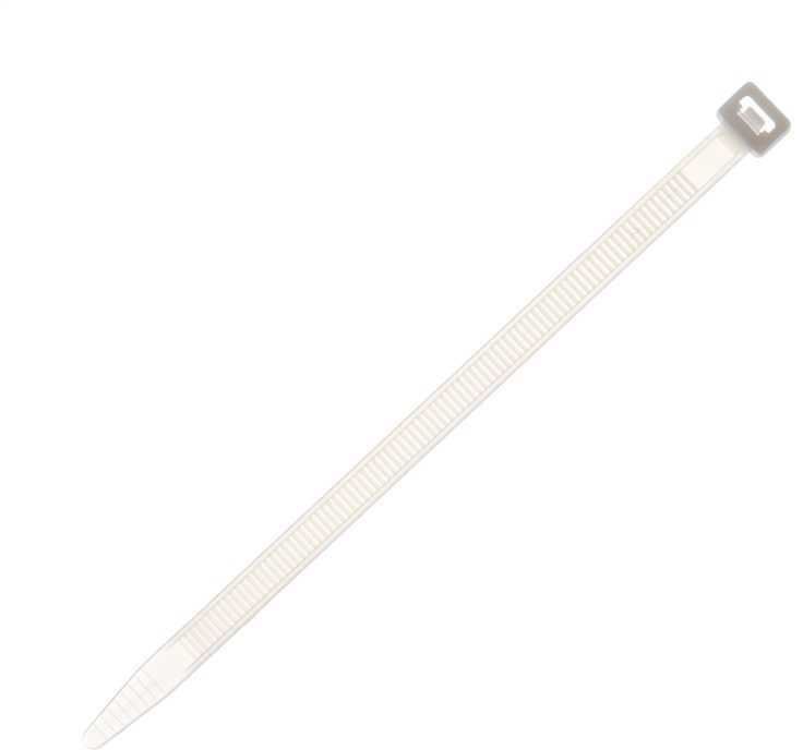 Tvirtinimo dirželis Elematic, 7,8 x 180 mm, baltas