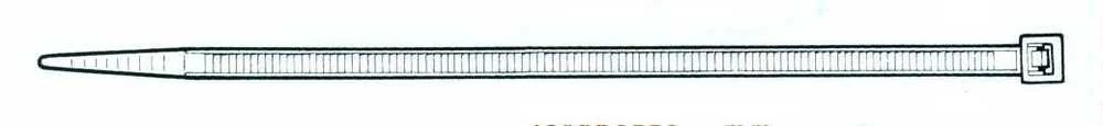 Tvirtinimo dirželis Elematic, 4,5 x 290 mm, baltas