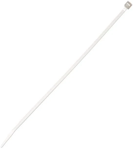 Tvirtinimo dirželis Elematic, 3,5 x 200 mm, baltas