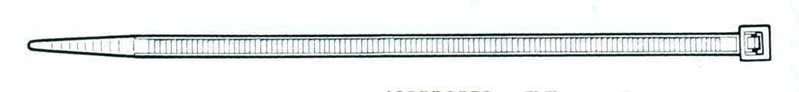 Tvirtinimo dirželis Elematic, 7,5 x 300 mm, juodas
