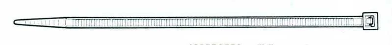 Tvirtinimo dirželis Elematic, 7,5 x 365 mm, juodas