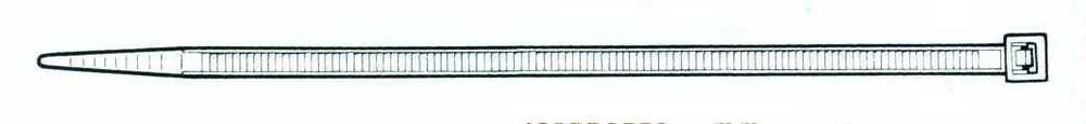 Tvirtinimo dirželis Elematic, 7,5 x 300 mm, baltas