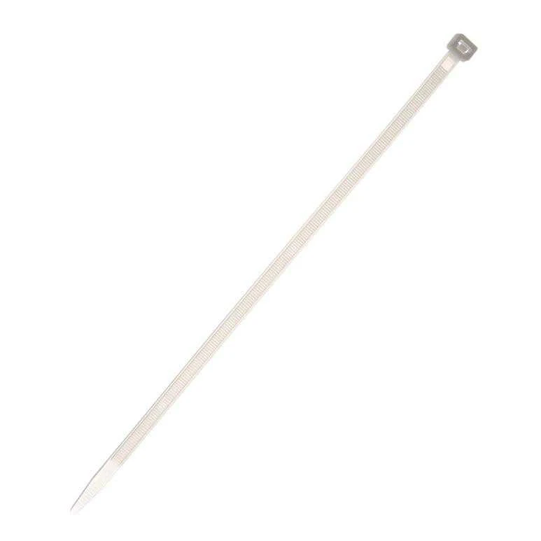 Tvirtinimo dirželis Elematic, 7,5 x 300 mm, baltas