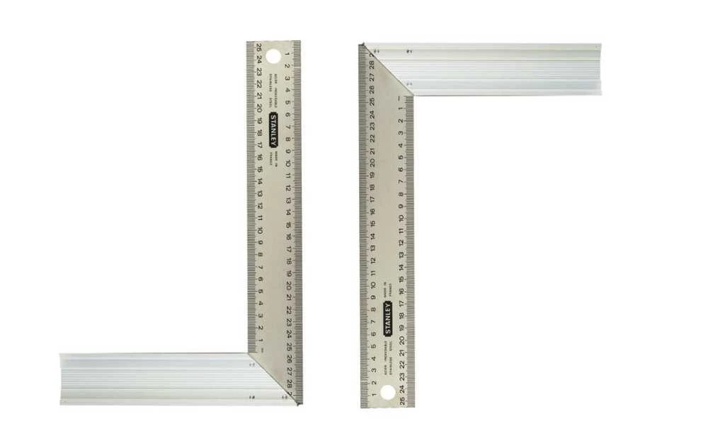 Stūra lineāls Stanley 1-45-686, 300 mm, nerūsējošais tērauds, 45 °