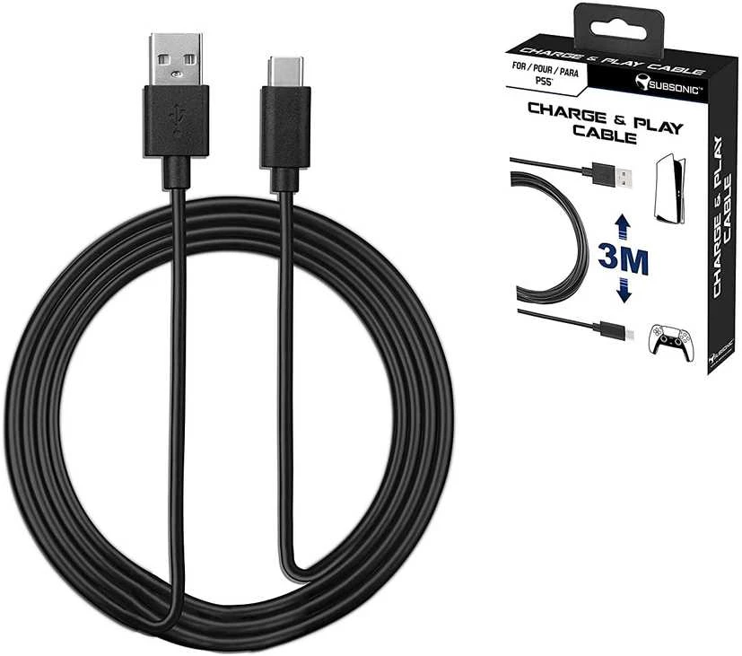 Subsonic Charge PS5, X BOX serija, jungiklis 3 metrai