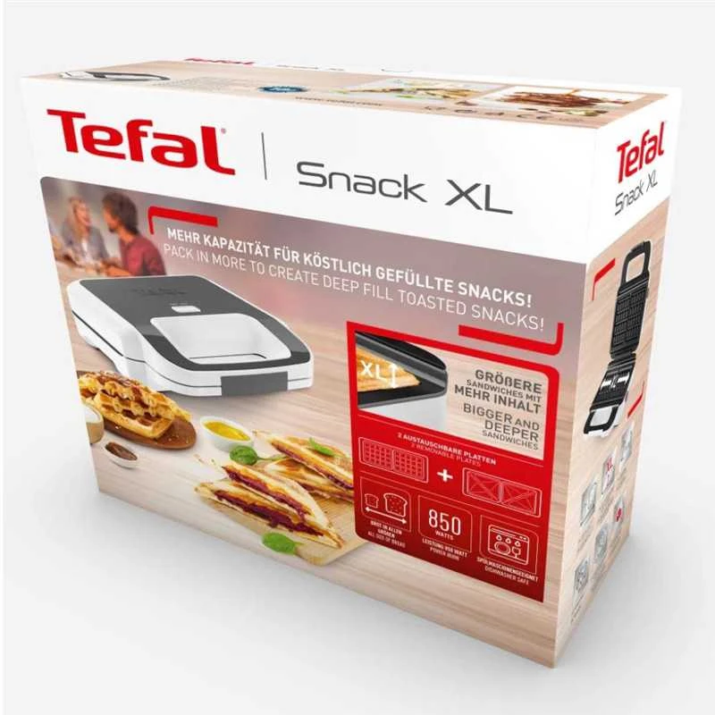 Sumuštinių keptuvas Sviestmaižu skrudintuvas Tefal Snack XL SW 7011, 850 W