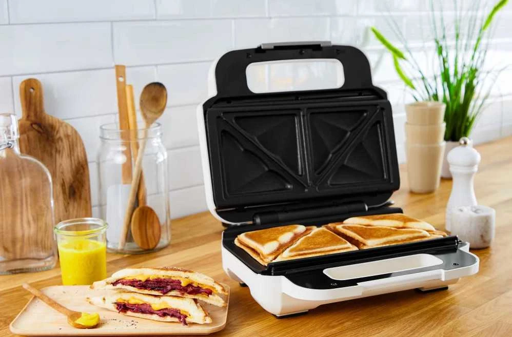 Sumuštinių keptuvas Sviestmaižu skrudintuvas Tefal Snack XL SW 7011, 850 W