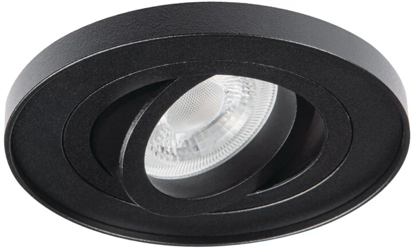 Šviestuvas įleidžiamas Kanlux Tiny Bord 37165, GU10, juoda sp.