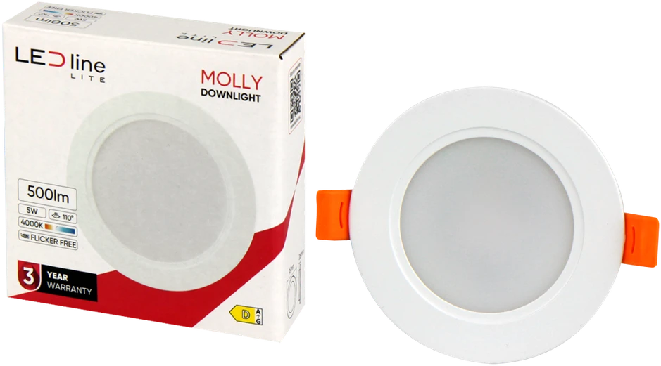Led_Line Įmontuojamas šviestuvas LED Line MOLLY, 5W, 4000°K, LED