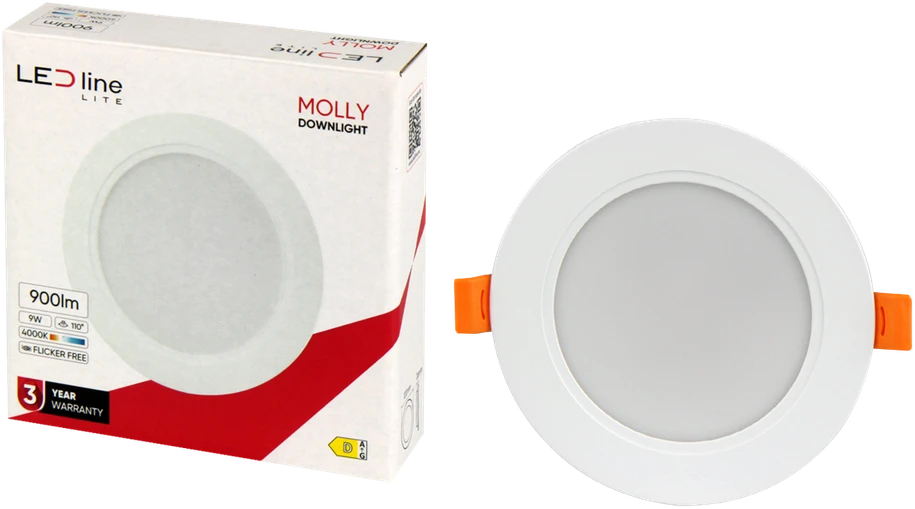 Led_Line Įmontuojamas šviestuvas LED Line MOLLY, 9W, 4000°K, LED
