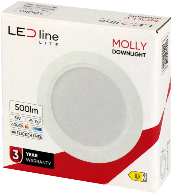 Led_Line Įmontuojamas šviestuvas LED Line MOLLY, 5W, 4000°K, LED