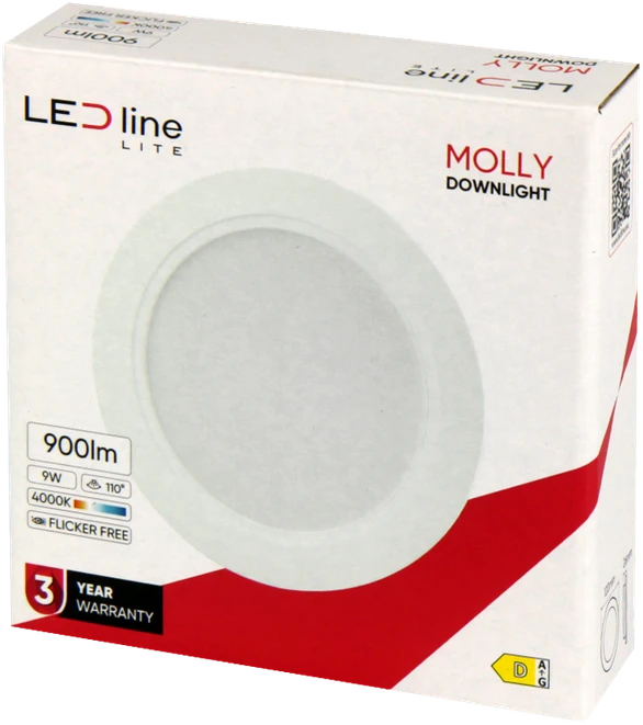 Led_Line Įmontuojamas šviestuvas LED Line MOLLY, 9W, 4000°K, LED