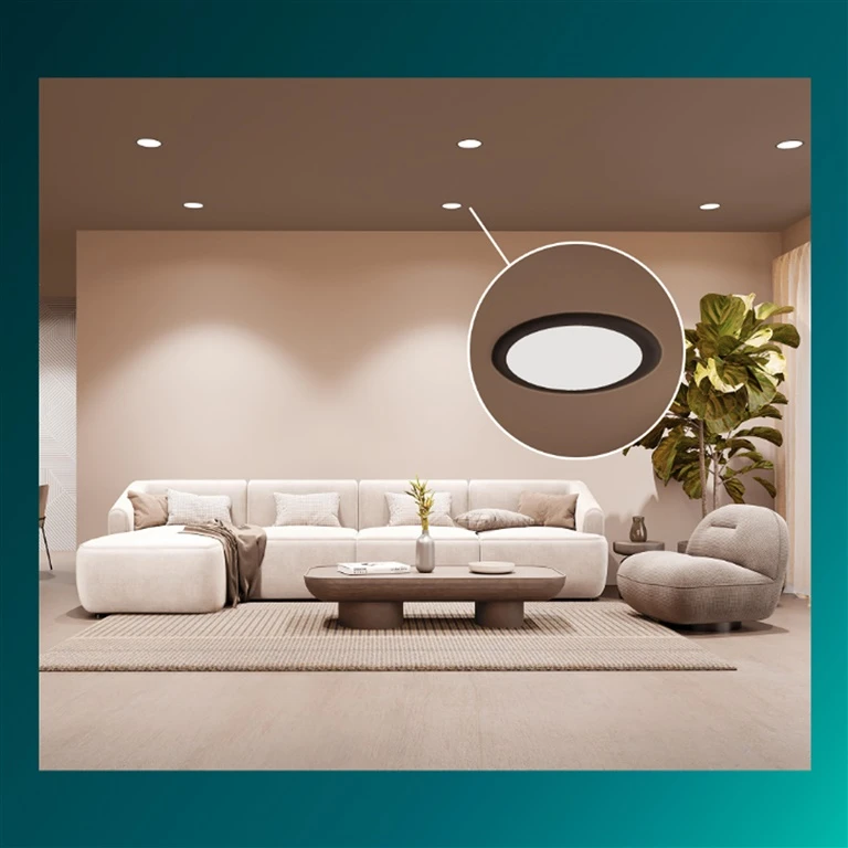 Įleidžiamas „Philips“ LED šviestuvas. 16,5 W. 3000 K. Ø16,5. juodas