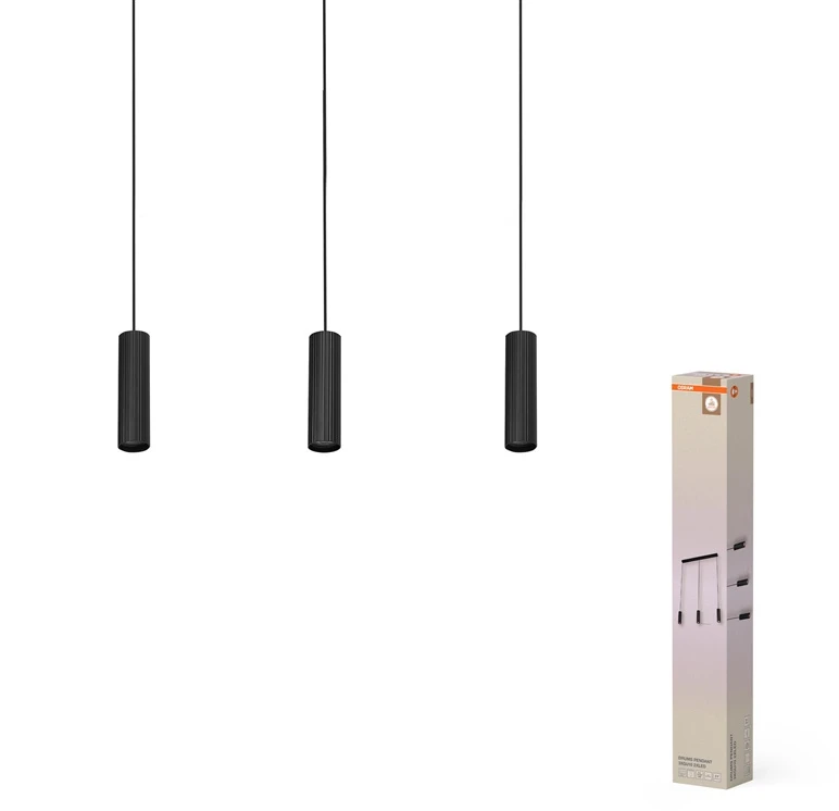 Osram Pakabinamas šviestuvas DRUMS, 3xGU10, juodas