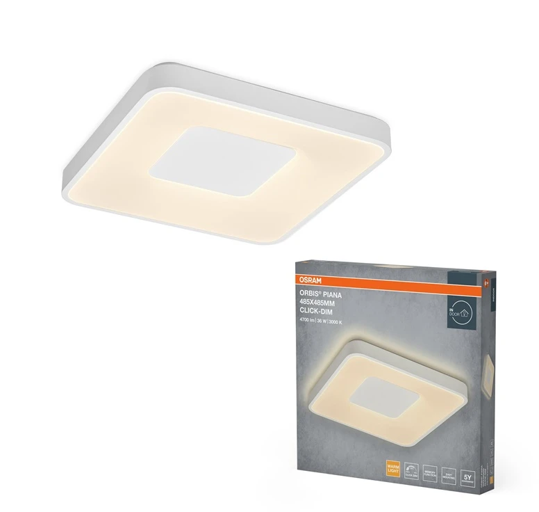 Lubinis šviestuvas Ceiling lamp Osram. LED. 36W. 3000K. 2000lm. Ø485. baltas