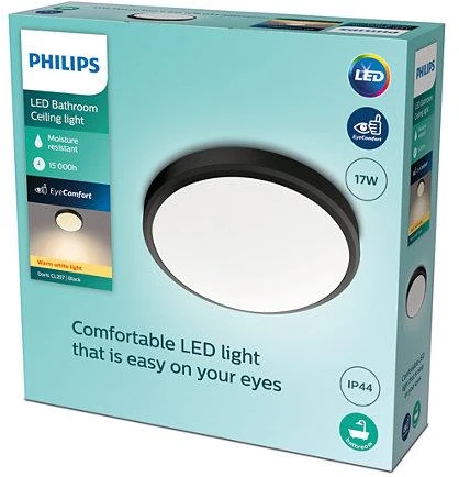 Šviestuvas lubų Philips Doris 929002665101, LED, 2700 °K, 1 x 17 W