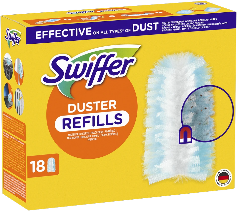 Atsarginiai šepetėliai Swiffer Duster, 18 vnt.