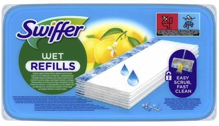Swiffer Sweeper Moist Grindų Šluostės, 10 vnt