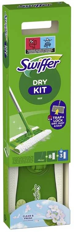Swiffer Sweeper Starter Kit XXL, 11 Grindų Šluosčių ,Sausas 8 vnt + Šlapias 3 vnt,
