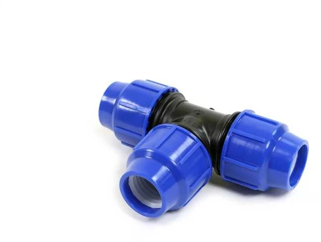 T-veida caurule Perla 08075032025P, 25 mm – Savelkama, 90 °, 16 Bar