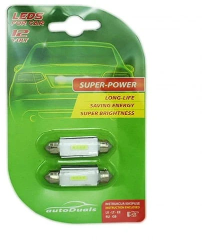 T Way Automobilio lemputė C5W 41MM, led, balta sp., 12 V