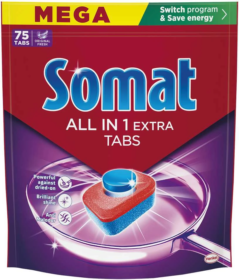TABLETĖS INDAPL SOMAT ALLIN1 EXTRA 75VNT