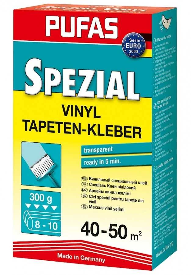 Pufas Werk KG (Vokietija) PUFAS specialūs vinilinių tapetų klijai SPEZIAL VINYL, Pakuotė: 300g