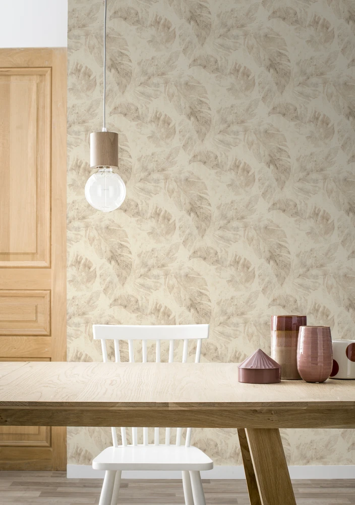 Tapetai Rasch 416145, viniliniai, rusvi