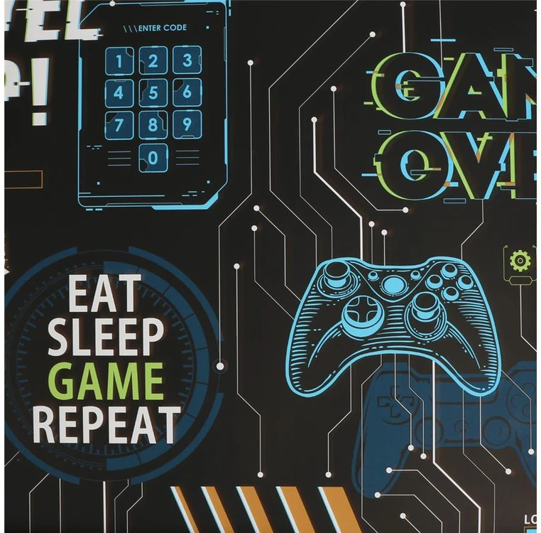 Superfresh WALLPAPER 113258 GAME OVER Juodas / MULTI