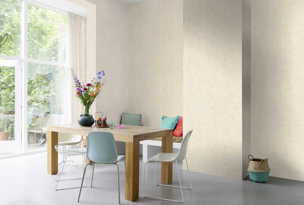 Rasch Wallpaper Vinyl 448504 rusvai gelsvas