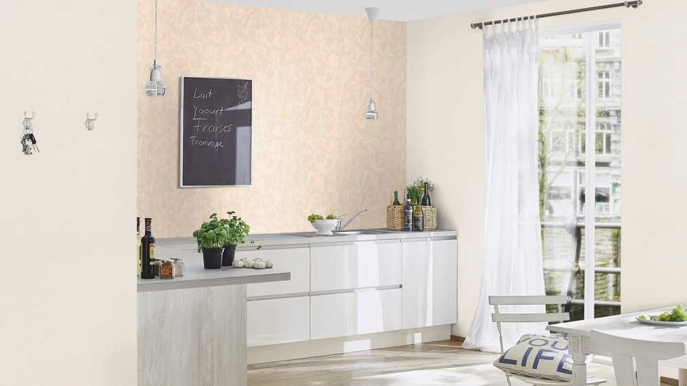 Rasch Wallpaper Vinyl 448504 rusvai gelsvas
