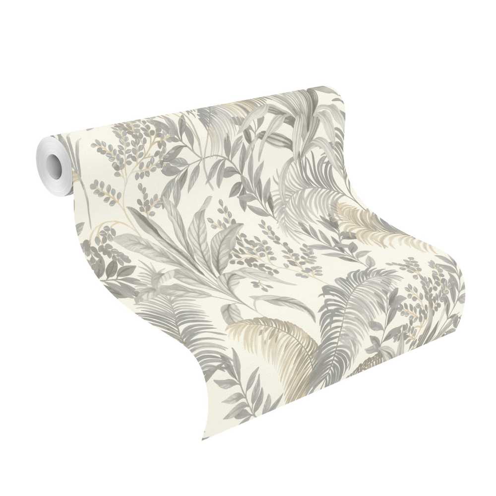 Rasch Wallpaper vinyl 481945 pilka
