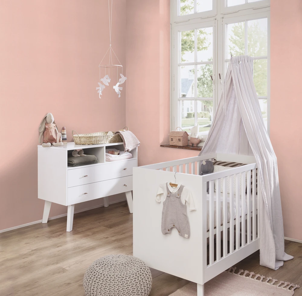 Tapetės Rasch 690736, vinilinės, rožinės