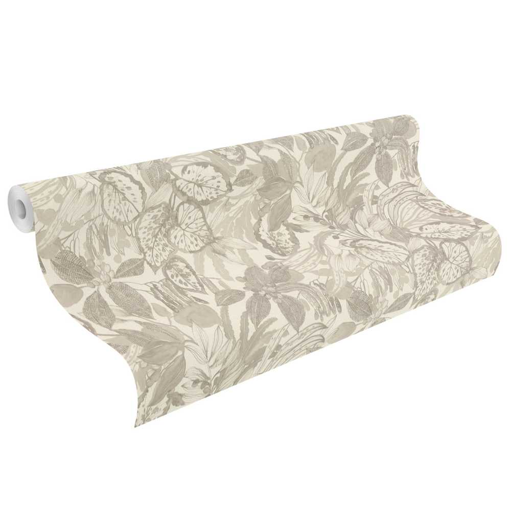 Rasch Wallpaper Vinyl 983029 Botanical rusvai gelsvas