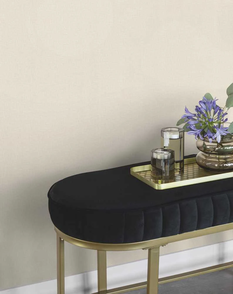 Rasch Wallpaper Vinyl 983609 Linen rusvai gelsvas