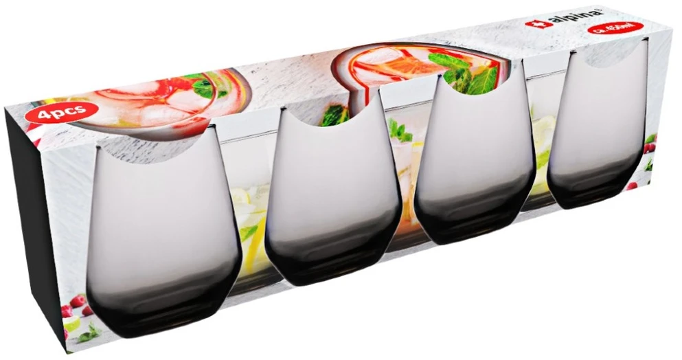Stiklinės Alpina 4vnt. 450ml