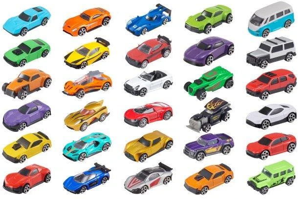 TEAMSTERZ Gatvės automobiliai, 5 vnt., 7,5cm