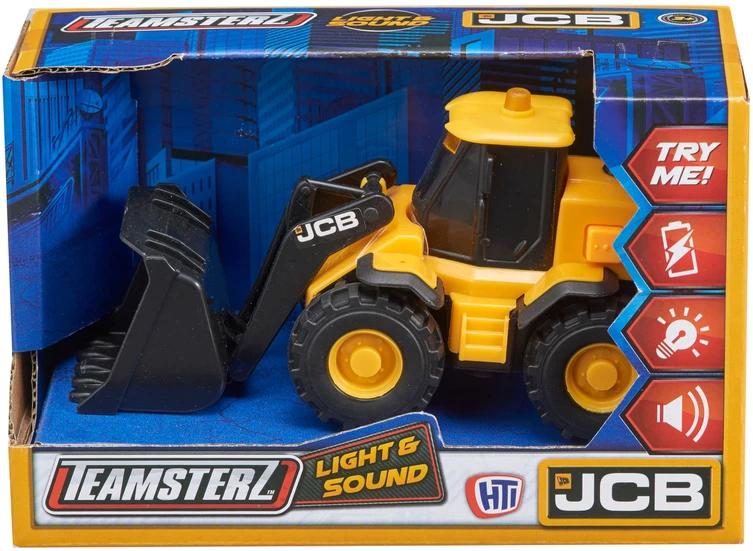 Mažas JCB krautuvas su šviesomis ir garsais