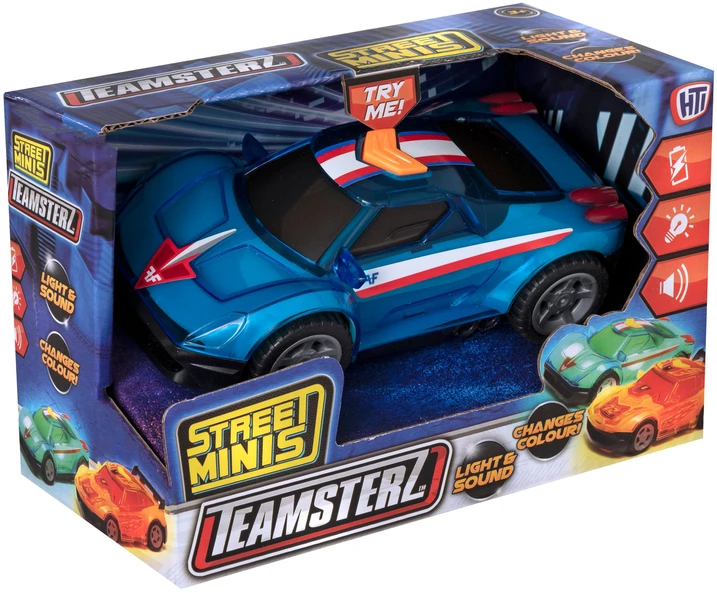 TEAMSTERZ Automobilis su šviesomis, 12,5 cm