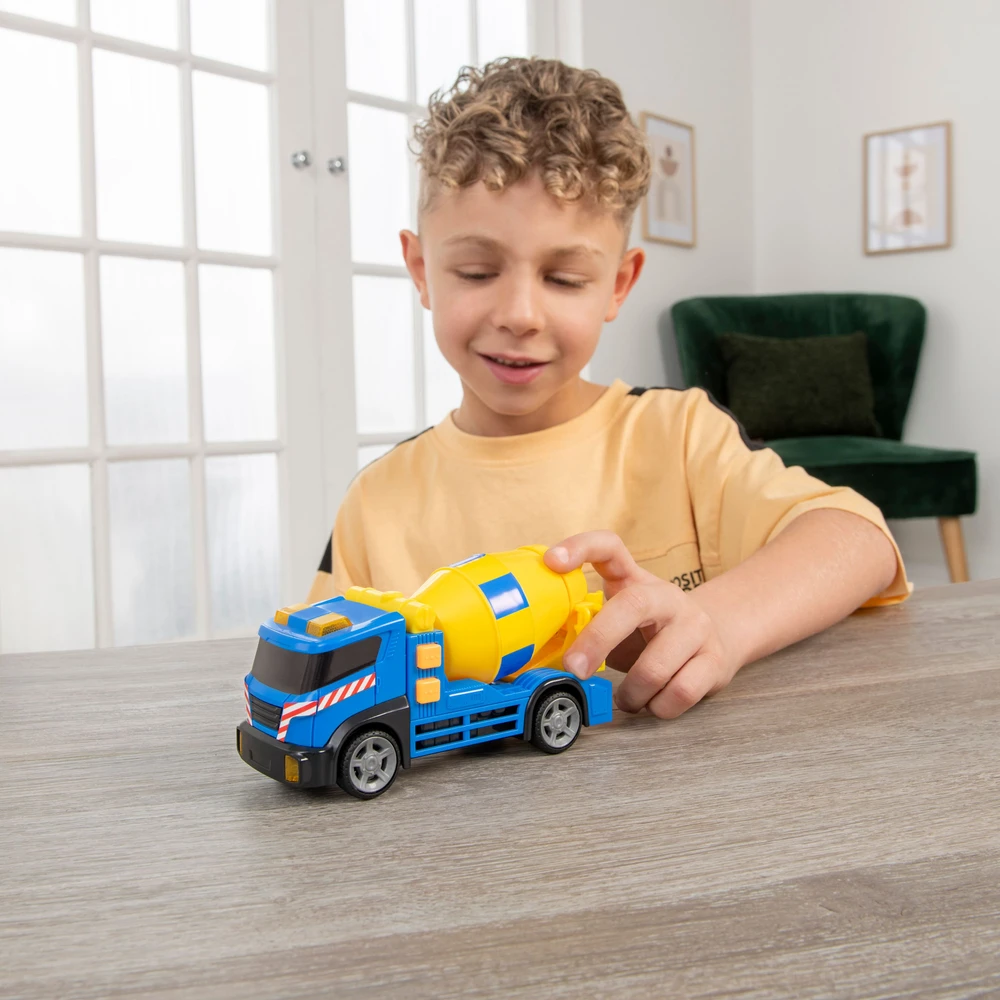 TEAMSTERZ MIGHTY MACHINES Betono maišyklė su šviesomis ir garsais, 12,5 cm