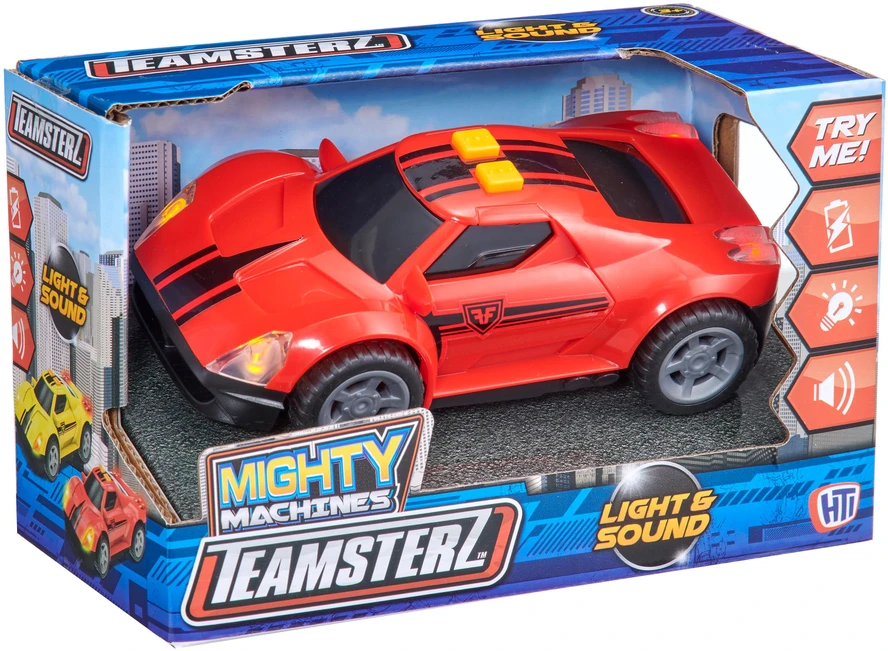 TEAMSTERZ MIGHTY MACHINES Superautomobilis su šviesomis ir garsais, 12,5 cm