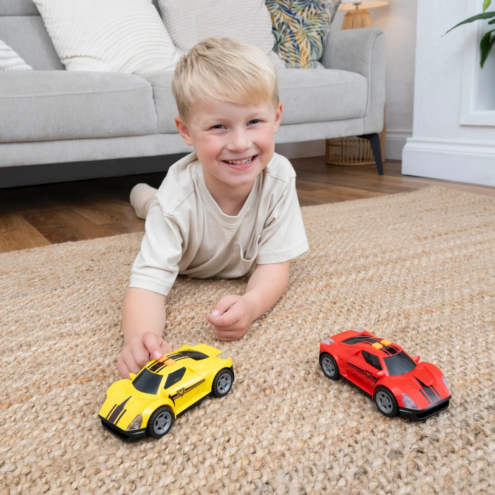 TEAMSTERZ MIGHTY MACHINES Superautomobilis su šviesomis ir garsais, 12,5 cm