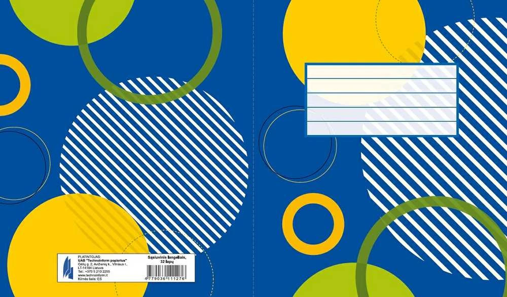 Technoinform Sąsiuvinis, A5, langeliais, 32 lapai, 70 gsm